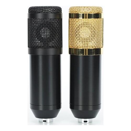 Microphone body case shell BM800 for DIY studio audio part black and golden color basket