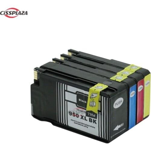 CISSPLAZA 4 Compatible Ink 950 951XL for HP OfficeJet Pro 8100 8600 8650 8630 Pro8610 8620 8680 8615 8625 Plus with chip