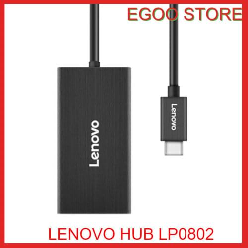 Lenovo type-c extension dock USB3.0 HUB splitter usb-c to cable network card port converter LP0802 extension dock