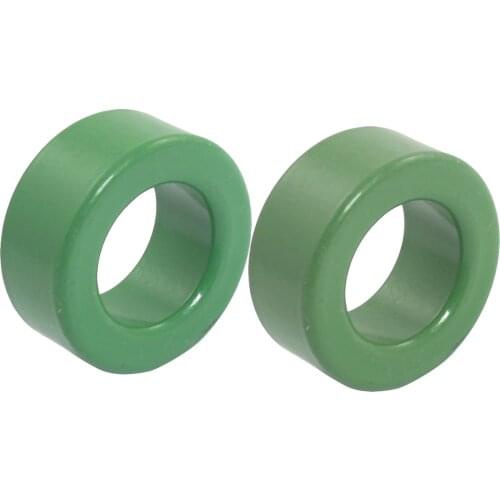 UXCELL 2 Pieces Green Iron Toroid Ferrite Core 31 x 19 x 13mm/ 1.2" x 0.7" x 0.5" Used widely in Inductors, Chokes, Ballasts