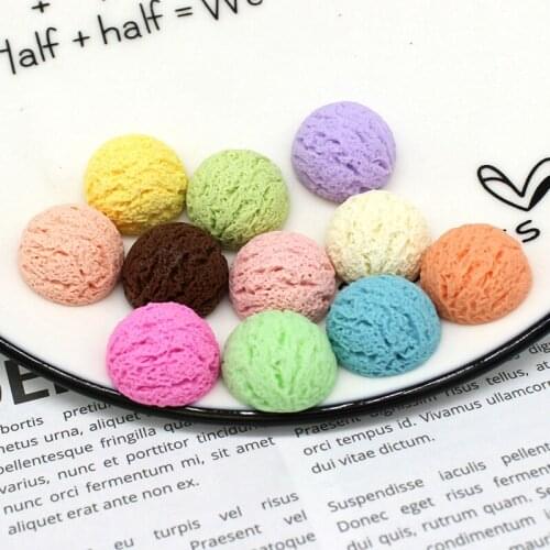 10Pcs Simulation Cake Resin Craft Embellishment Jewelry Accessories Scrapbooking Cabochon Flatback Decoration Accessory