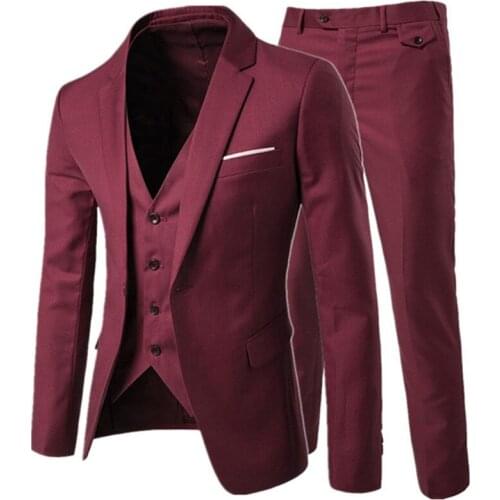 Custom Made Colorful Choice Terno Groom Tuxedos Groomsmen Mens Wedding Suits Slim Fit Men Suit 3Pieces(Jacket+Pants+Vest+Tie)
