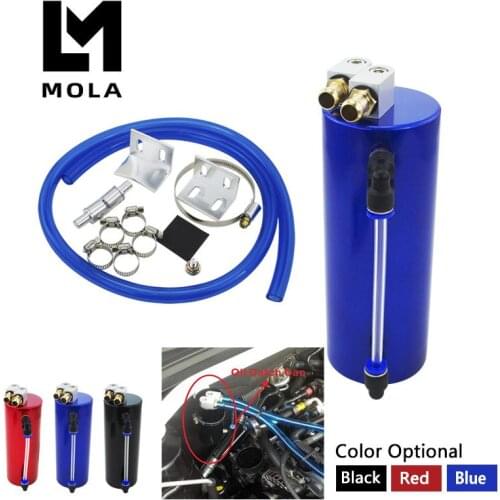 Tangki Penangkap Oli Balap Aluminium 350 ML Aluminium / Can Round Can Reservoir Turbo Oil Catch can PQY-TK62