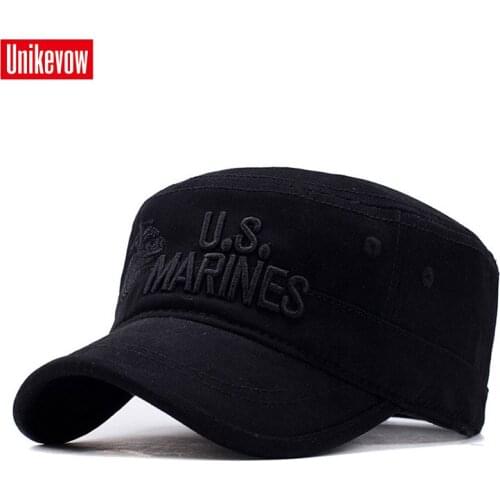 UNIKEVOW Military cap 3d U S embroidery Cap Camouflage Flat top Hat for men and women Outdoor cap high quality sport hat