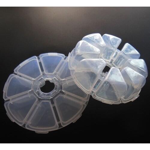 1 pc Compartments Container Case Nails Art Empty Storage Rectangle Rhinestones Beads Slices Decorations Nail Art Box empty box