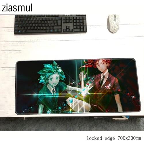 Houseki no Kuni padmouse Boy Gift accessory 900x400x2mm mouse pad gaming enterprise gel rubber mats keyboard mouse mat gamer