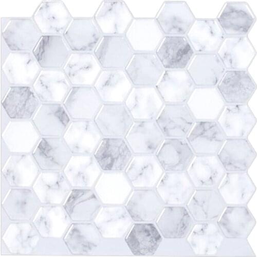 Kitchen Self Adhesive Mosaic Wall Decal Subway Peel and Stick Backsplash Vinyl Tile Stickers