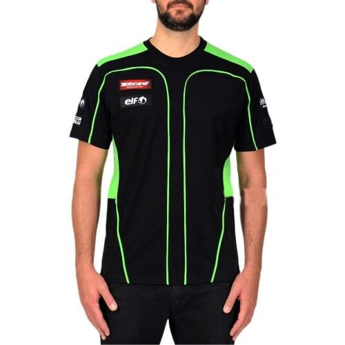 Cotton T-shirt For Kawasaki Motocross Downhill Bike Off Road Shirts Mens Summer Short Sleeve