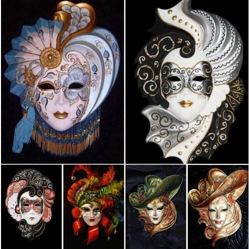 New Arrivals 5D DIY Diamond Painting Mask Cross Stitch Kit Full Drill Embroidery Mosaic Art Picture of Rhinestones Gift Decor