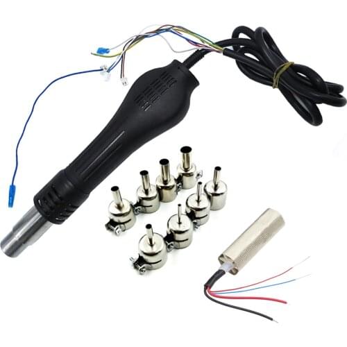 SAIKE Hot Air Gun Handle Heating Element Gun Nozzle For Saike 898D 852D+ 858D 909D 952D+ 8586D 852D++ Soldering Station