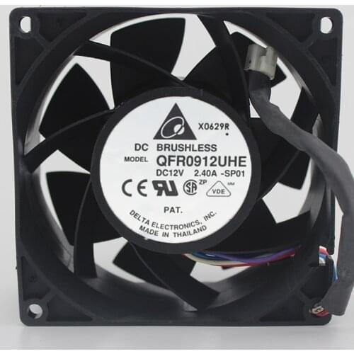 Brand new original QFR0912UHE 9038 9cm 12V 2.40A Super wind violence fan