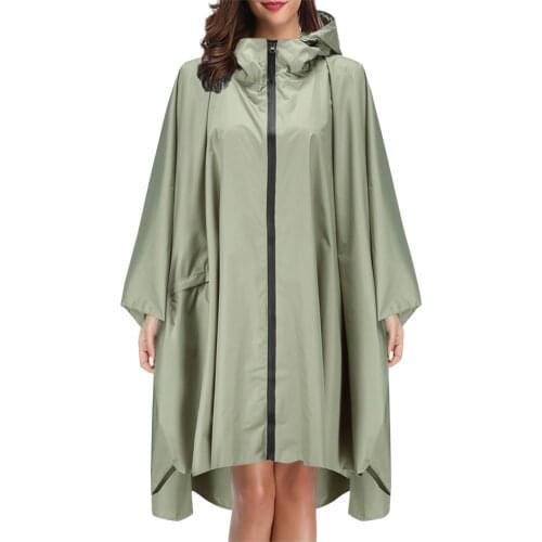 6 Colors Rainwear Black Trench Coat Fashion Style Hooded Women Men Unisex Raincoat Outdoor Rain Poncho Waterproof Rain Coat