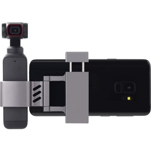 Durable Oldable Aluminum Alloy Phone Clamp Fixing Bracket Holder for OSMO POCKET 1/2 Handheld Gimbal Accessories