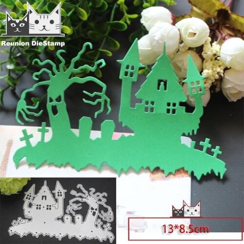 Reunion METAL CUTTING DIES Cut Die Halloween Dryad Building Scrapbook Paper Craft Album Card Punch Art Cutter Punch Stencils