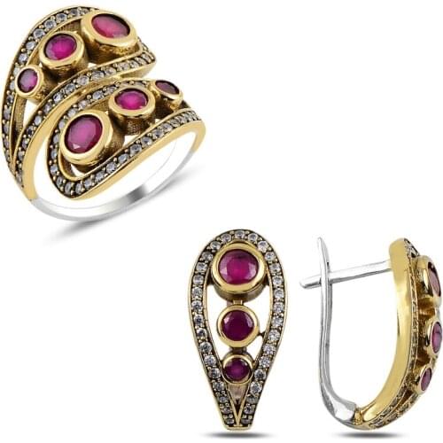 Silver 925 Sterling Zircon Cubic Zirconia Authentic Set