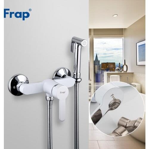FRAP Bidets 3 color brass bathroom shower tap bidet toilet sprayer bidet mixer ducha higienica toilet faucet hygienic shower