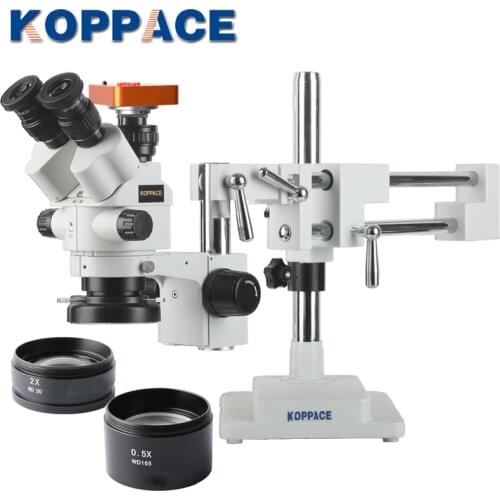 KOPPACE 2.1X-180X Triocular Electron Microscope 40MP HDMI Mobile Phone Repair Microscope With Zoom Lock Function