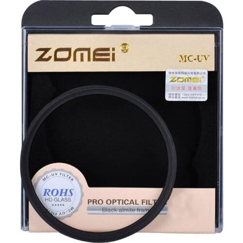 Zomei 49/52/55/58/62/67/72/77/82 Professional MCUV Multi-Coated MC UV Filter for Canon Nikon Sony Leica DSLR Camera Lens