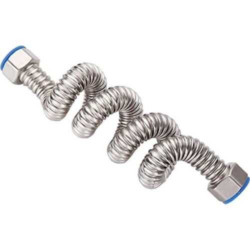 DWZ 304 Stainless Steel Basin&Toilet water weaved 1/2"plumbing hose,bathroom heater connect corrugated pipes with wrench