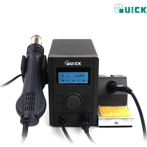 QUICK 715 hot air gun BGA rework station 2 In 1 Rework & soldering station For mobile phone repair soldering iron tools