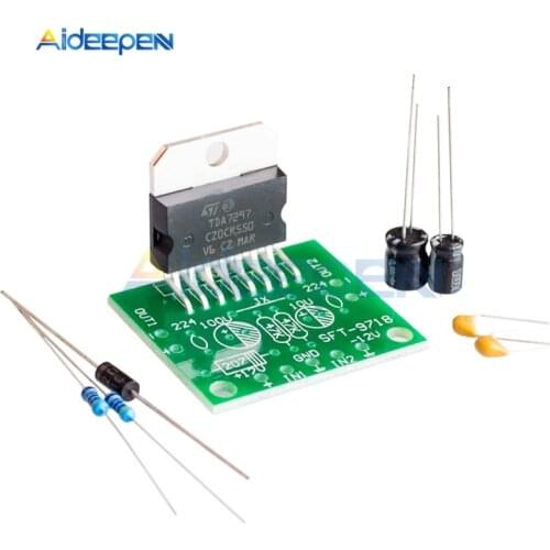 1Set TDA7297 Amplifier Board Spare Parts DC 12V Grade 2.0 Dual Audio Encoding 15w Electronic DIY Kits