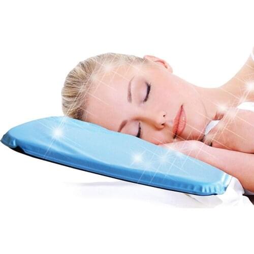 1pc Summer Ice Cold Pillow Massager Therapy Insert Cooling Pad PVC Relief Pillow Chillow Aid Muscle Neck Mat Body Pillow Gel