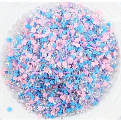 10G/Pack Mixed Pattern Cartoon Series Fruits Animal Polymer Clay Slices For Diy Nail Arts Decor Phone Case Accessories