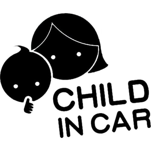 12.8*10.6CM CHILD IN CAR Car Styling Safety Sign Decal Mother And Baby Decorative Car Sticker