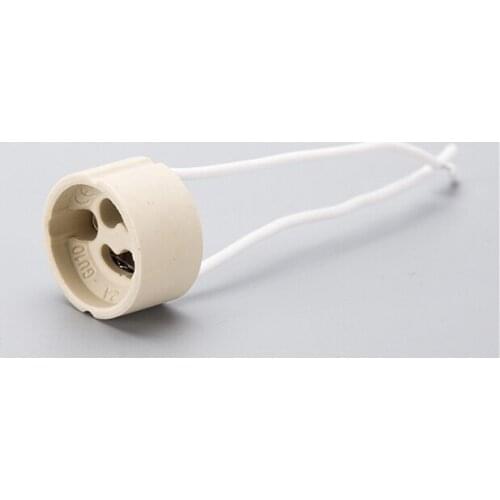 3 years warranty GU10 lamp holder socket base adapter Wire Connector Ceramic Socket for GU10 2A LED Halogen Lighting Accessories