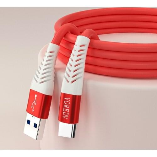3A Fast Charing Type C Usb Data Cable TPE Soft Stretch Micro Usb Cord Wire Data Transfer Cable for Huawei Samsung XiaoMi