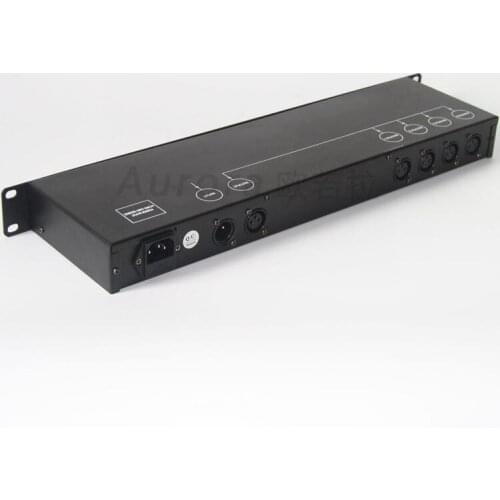 4 way stage signal amplifier for led par light wedding performance DMX512 signal distribution and extension