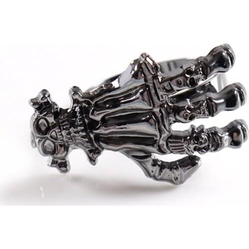 6Pcs Halloween Ghosts Day Napkin Ring Black Metal Napkin Button Cloth Napkin Ring Desktop Decoration