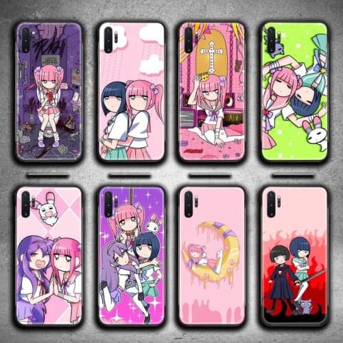 Kawai Anime Menhera and Yumekawa Phone Case For Samsung Galaxy Note20 ultra 7 8 9 10 Plus lite M51 M21 M31 J8 2018 Prime