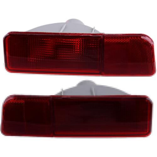 Beler 1 Pair Rear Bumper Reflector Light Lamp Housing Fit For Mitsubishi Outlander 2003 2004 2005 2006