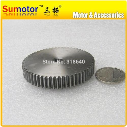 Spur Gear 1M 60T 60 Teeth Mod 1 Width 10mm Bore not large than 10.3mm Right teeth 45# steel CNC robot gear rack transmission