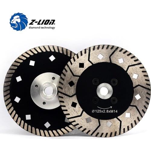 Z-LION 125mm 2pcs Diamond Cutting Wheel Two Side Design Grinding Disc For Granite Marble Stone Tile Multitool Diamond Tools