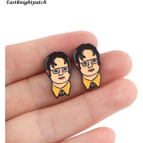 E2466 Cartoon Character Steel Pierce Ear Stud Earrings For Womens Enamel Earrings Party Jewelry Gifts