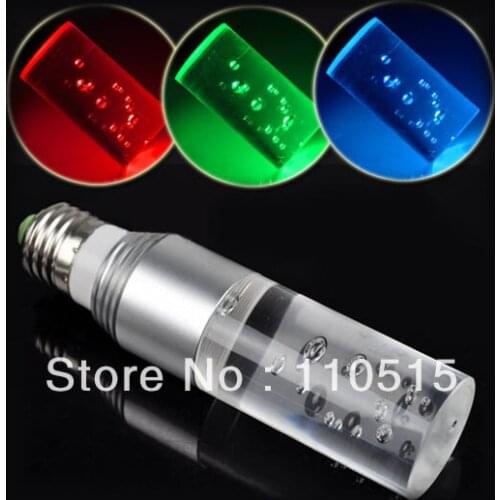 E27 RGB LED Lamp ] 9W AC100-240V led Bulb Lamp with Remote Control multiple colour led lighting free shipping
