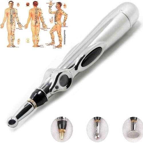 Electronic Acupuncture Pen Electric Meridians Laser Therapy Heal Massage Pen Meridian Energy Pen Relief Pain Tools