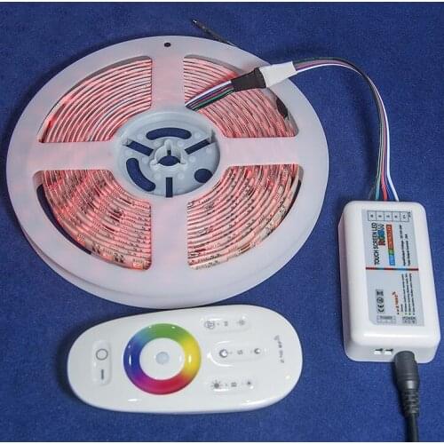 LED STRIP Kit DC12V LED Strip 5050 60LED/m 5M with 2.4G RF LED Controller 12V Power Supply 5050 LED Strip RGBW RGBWW