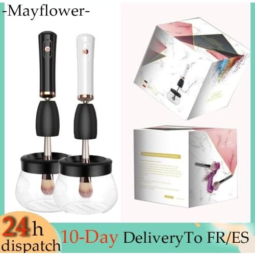 Electric Makeup Brush Cleaner and Dryer Set 10 Seconds Convenient Silicone Make up Brushes Cleaner Devices Brushes Clean Machine