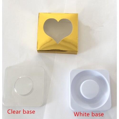 NEW 100 set wholesale false eyelash packaging box fake 3D mink eyelashes round box faux cils lash strip empty case