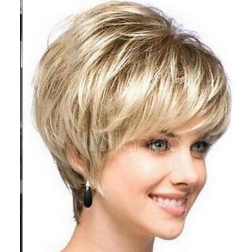 Wig New sexy ladies short Blonde Natural Hair wigs