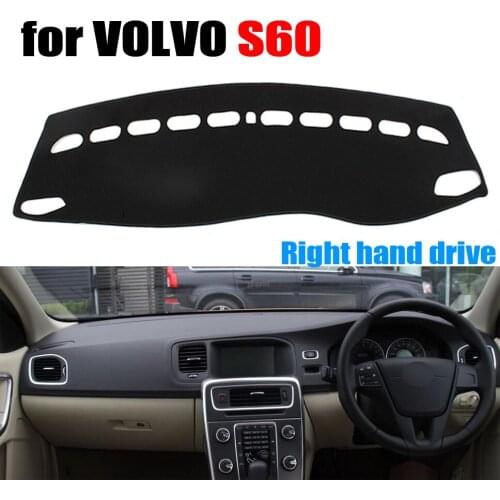 Car dashboard covers mat for VOLVO S60 2010-2015 years Right hand drive dashmat pad dash cover auto dashboard accessories