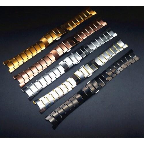 22X11 15X7MM Watch Accessories Bracelet for RADO Solid Stainless Steel Watch Band Fashion Butterfly Buckle Concave Mouth Strap