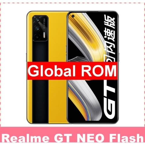 RealMe GT Neo Flash Edition 5G Smartphone Dimensity 1200 120Hz Gaming Screen 3D Tempered VC Liquid Cooling 65W Flash Charger
