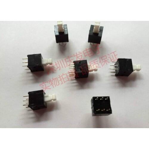 High Quality East One Touch Switch 8.5*8.5*14 Self Black Black Key Switch Reset Switch