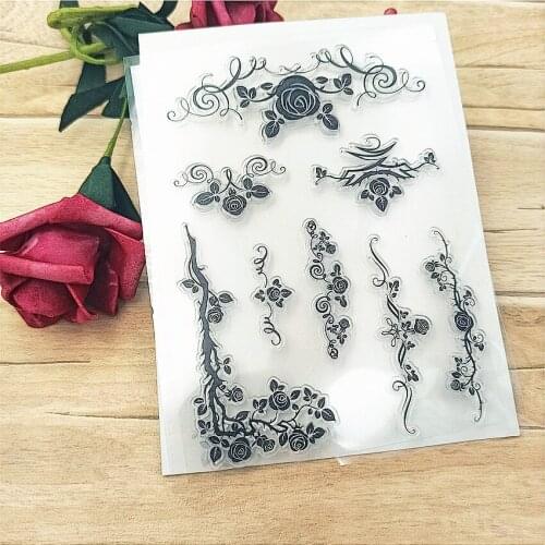 11*16cm Vines bookmarks Transparent Clear Stamps / Silicone Seals Roller Stamp for DIY scrapbooking photo album/Card Making