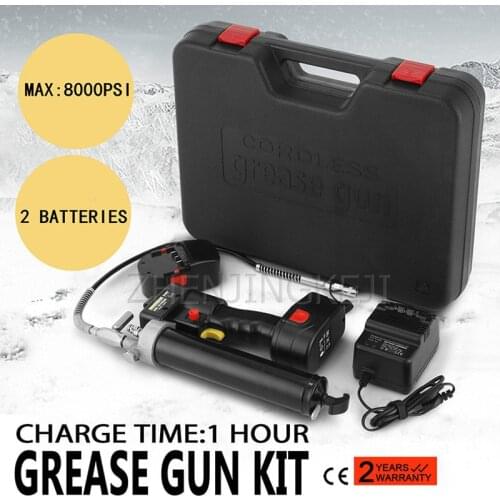 18V Power Tools 800OPSI Grease Gun Mobile Car Truck Tractor Excavator 450G/OZ Cordless Butter Machine 70CM Hose Grease Gun Kit