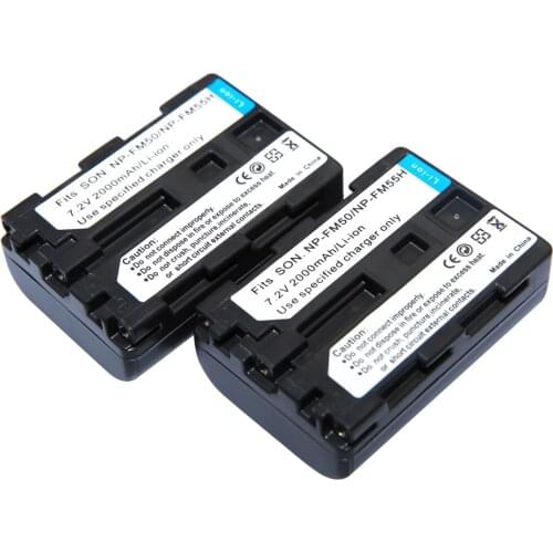 2Pcs/lot NP-FM50 NP FM50 NPFM50 Rechargeable Camera Battery For Sony Alpha A100 DSLR-A100 A100K CCD-TRV408 DCR-PC105 freeshiping